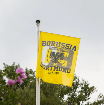 Preview: Borussia Dortmund - Hissfahne mit Stadtwappen (150 x 100 cm)